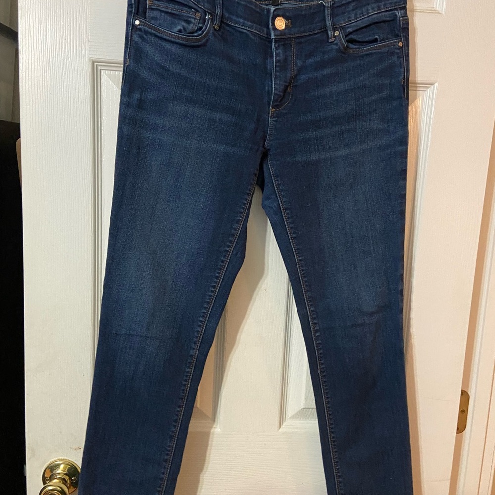 Women's Dark Indigo Skinny Jeans - Stretch Slim Fit